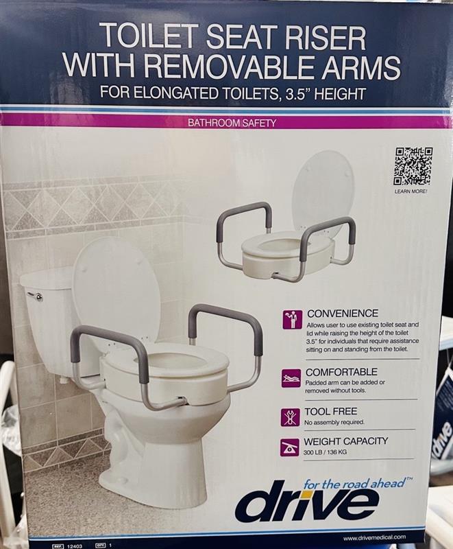 Raised Toilet Seat, Elongated 3.5